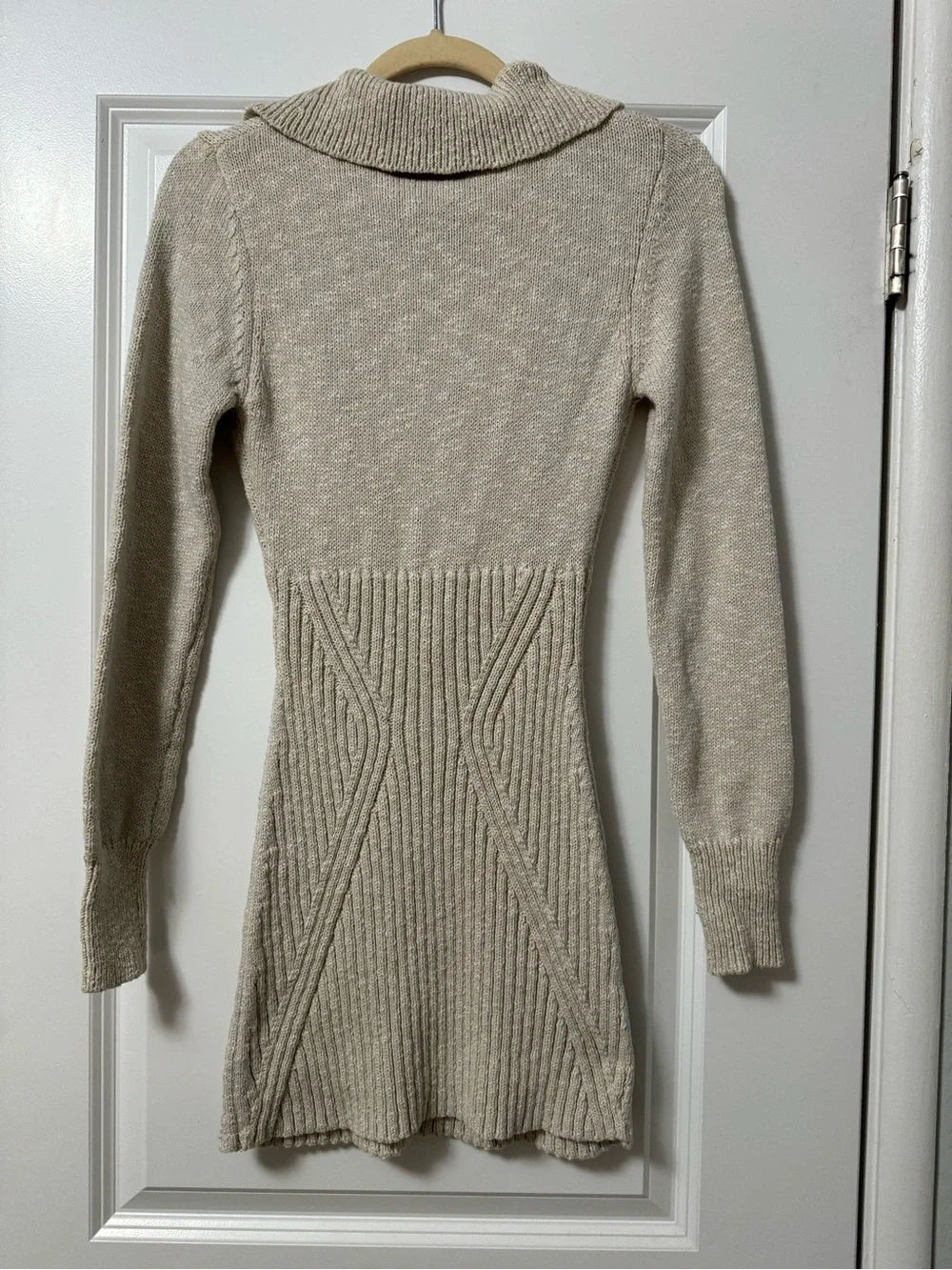 Free People Mont Blanc Mini Dress size small tan beige
